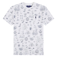 Nautical Tee | Seaward Bound White