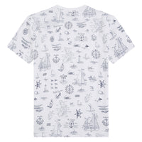 Nautical Tee | Seaward Bound White