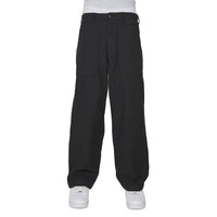 Relaxed Fit Sateen Utility Pant | Black
