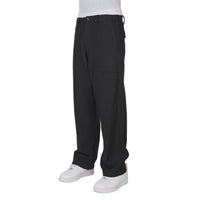 Relaxed Fit Sateen Utility Pant | Black