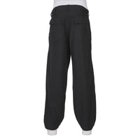 Relaxed Fit Sateen Utility Pant | Black