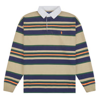 Striped Rugby Shirt | RL Khaki Multi