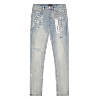 Light Indigo Paint Blowout Denim
