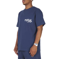Painted Wordmark Tee | Navy