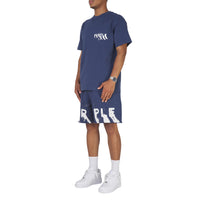 Painted Wordmark Tee | Navy