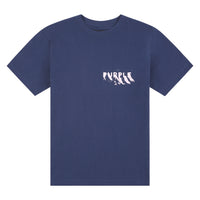 Painted Wordmark Tee | Navy