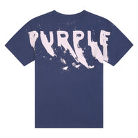 Painted Wordmark Tee | Navy