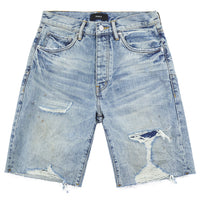 Faros Rip Patched Denim Short