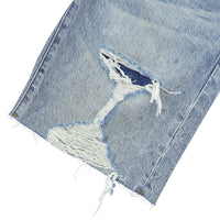 Faros Rip Patched Denim Short