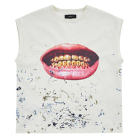 Smile Sleeveless Tee | Off-White
