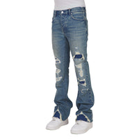 Vint. Heavy Destroy Flared Denim