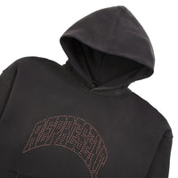 Embellished Hoodie | Stained Black
