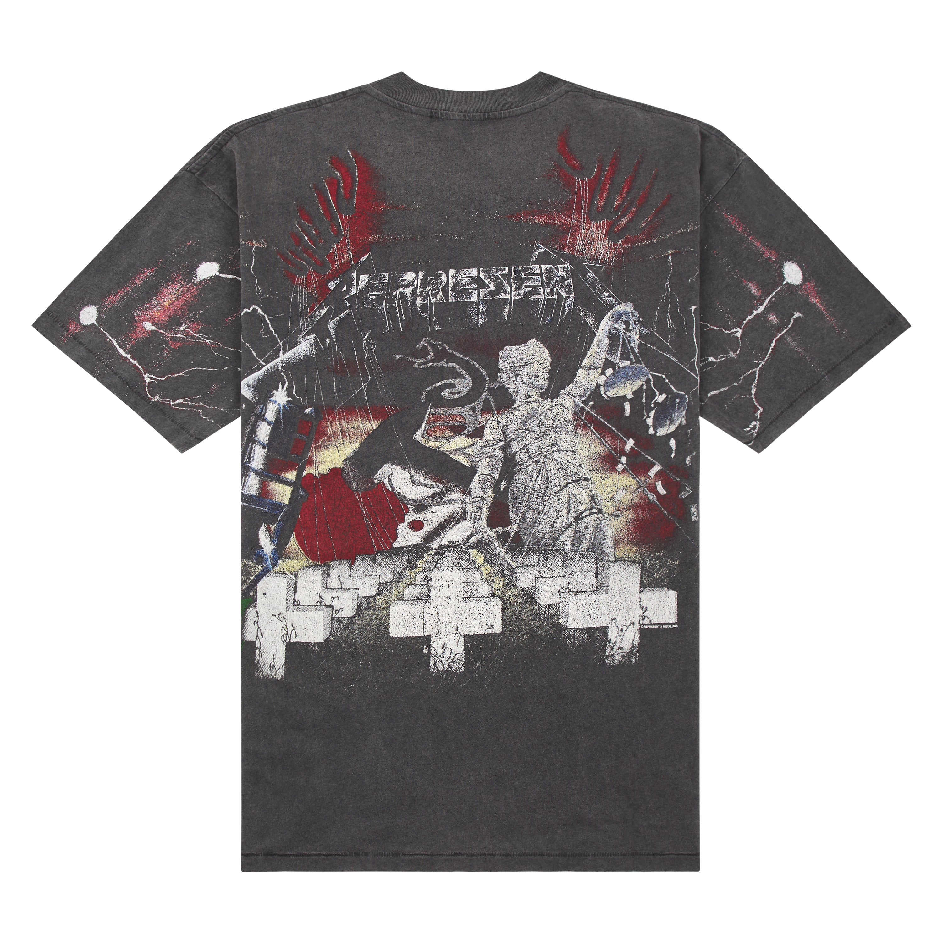 【REPRESENT】★Puppets T-Shirt★ Metallica Master Of Puppets T-Shirt | Vintage Grey | REPRESENT
