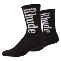 Vertical Logo Sock | Black/White