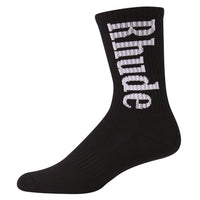 Vertical Logo Sock | Black/White