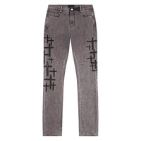 Bryant Clouded Mist Cross Patch Denim