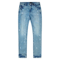 Clayton Splattered Denim | Indigo Dusk