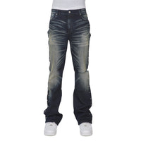 Mael Slim Flare Denim | Abyss Drift Stud