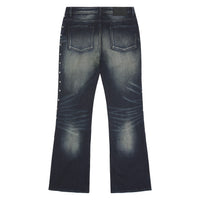 Mael Slim Flare Denim | Abyss Drift Stud