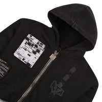 Zev Digital Patch Hoodie | Black