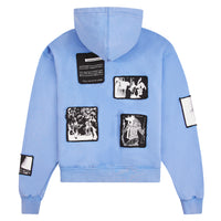 Zev Digital Patch Hoodie | Blue