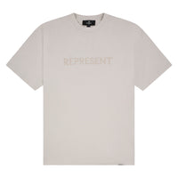 Embroidered Serif Tee | Concrete