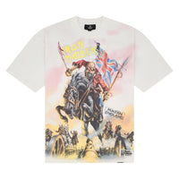 Iron Maiden Steed Tee | Flat White