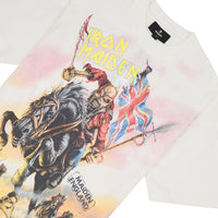 Iron Maiden Steed Tee | Flat White