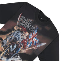 Iron Maiden Steed Tee | Stained Black