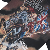 Iron Maiden Steed Tee | Stained Black
