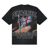 Iron Maiden Steed Tee | Stained Black
