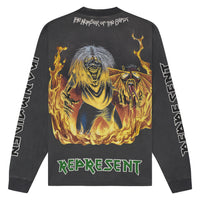 Number Of The Beast L/S Tee | Sunfade Grey