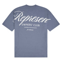 Owners Club Script Tee | Dusty Blue