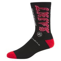 Saint Sock | Black/Red