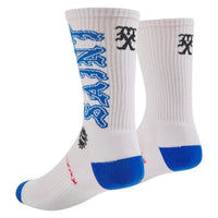 Saint Sock | White/Blue