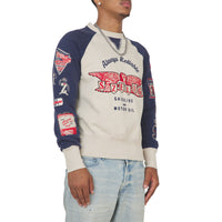 Service Sweatshirt | Oatmeal Grey/Vintage Navy
