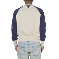 Service Sweatshirt | Oatmeal Grey/Vintage Navy