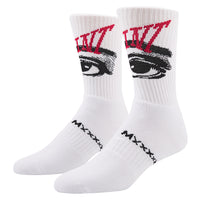 Saint Eye Sock | White