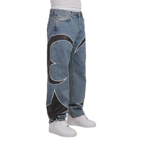 Leather Washing Denim | Blue