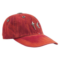 Two Tone Washed Hat | Red