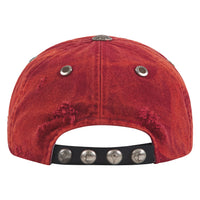 Two Tone Washed Hat | Red