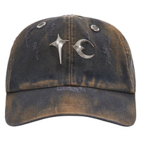 Two Tone Washed Hat | Rust Black