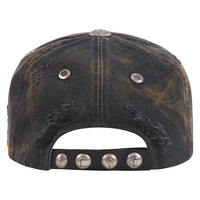 Two Tone Washed Hat | Rust Black