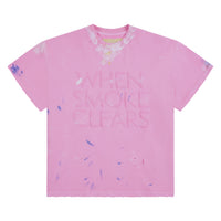 Paint Thrashed Tee | Pink