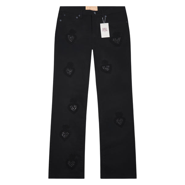 パンツ mmoption coating black denim Metro Fusion - Purple Brand P001 Midnight Coated Jean