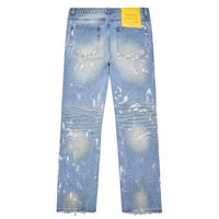 Painted Denim | Light Blue/White