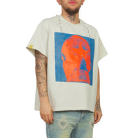 Star Head Studded Tee | Vintage White/Blue