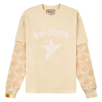 Star Thermal L/S Tee | Creme/White