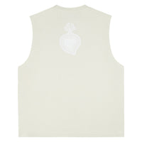 Diamond Sleeveless Tee | Vintage White