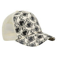 Heart Trucker Hat | Natural Ivory